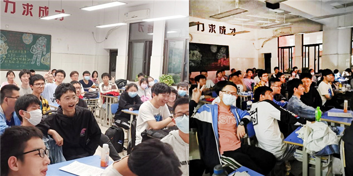 圖為高二同學(xué)開心觀看電影《鼠來(lái)寶》.jpg