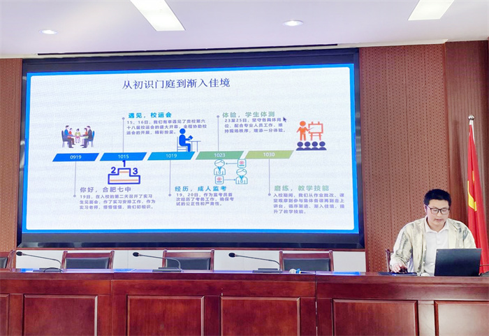 合肥七中召開(kāi)實(shí)習(xí)生中期交流匯報(bào)會(huì)(圖3)